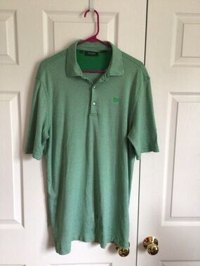 Bobby Jones Light Green Men's Polo with Chest Logo US Men’s Large